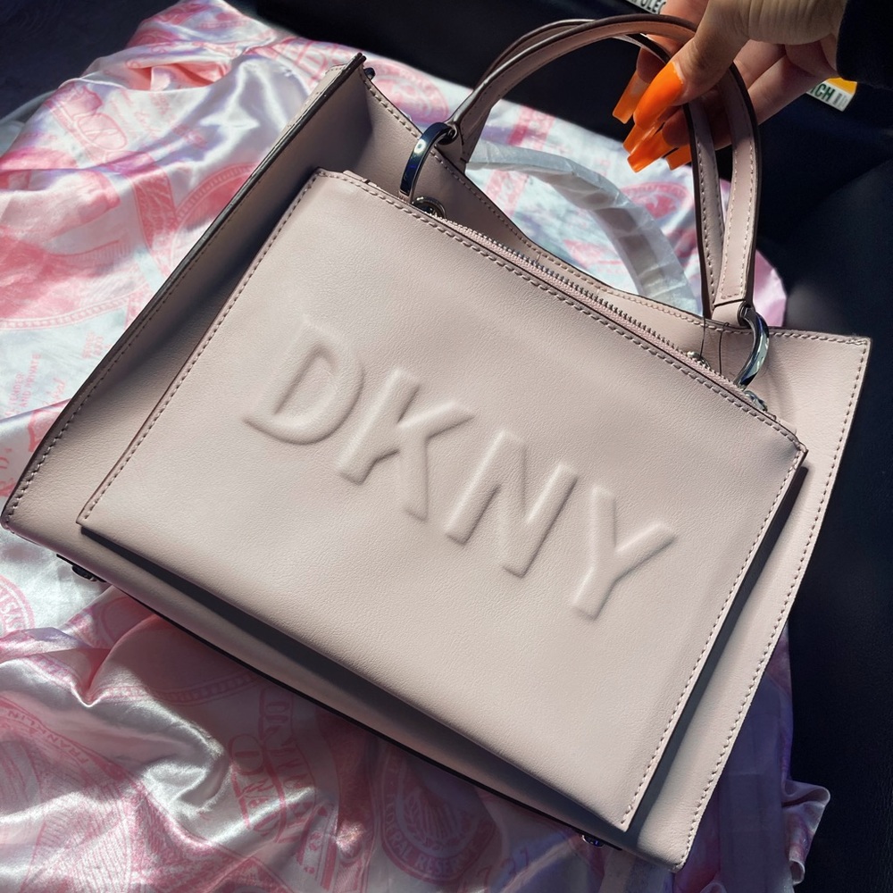 Brand New DKNY Small Tote Purse Light pale pink.